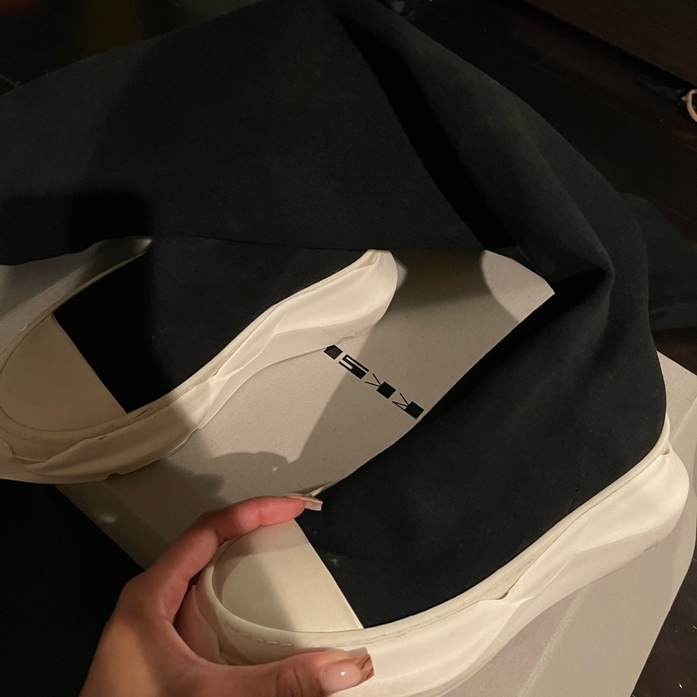 Rick Owens DRKSHDW high knee boots